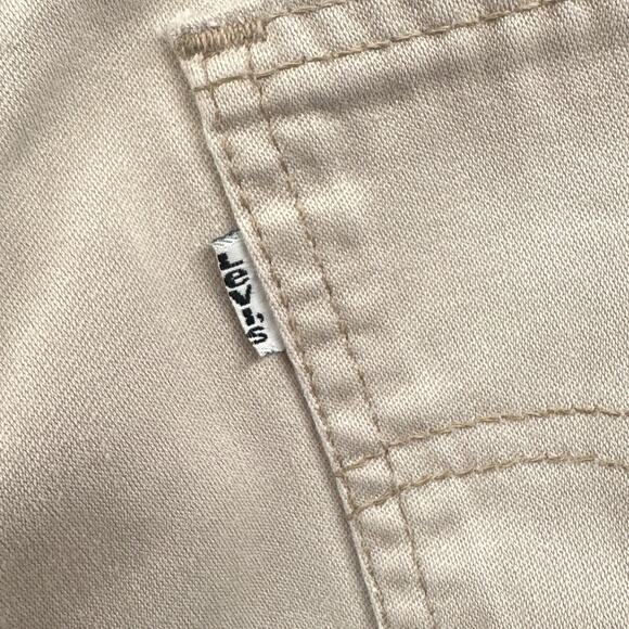 VTG Levis 910 Shorts 12 Beige Classic Fit USA 1998 Street Tan High Rise Preppy - Picture 4 of 15